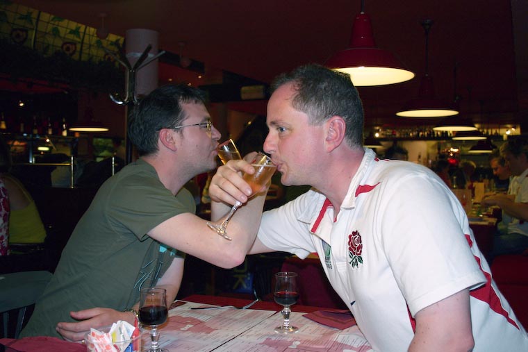 Jamie and Jason's romantic dinner together