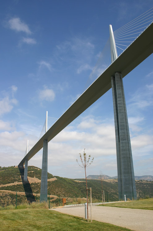 Millau viaduct from the visitors centre
