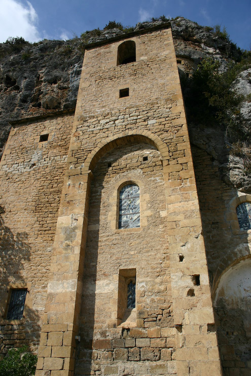 Church in the clif in Peyre