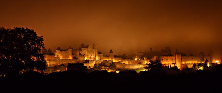 Carcassonne by night