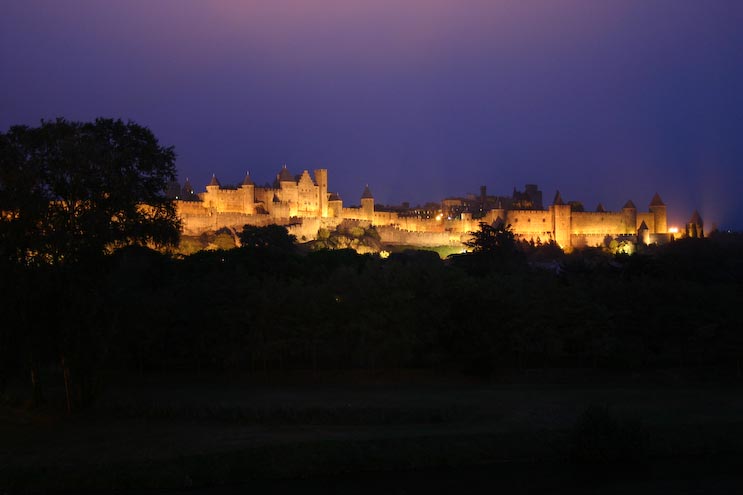 Carcassonne by night