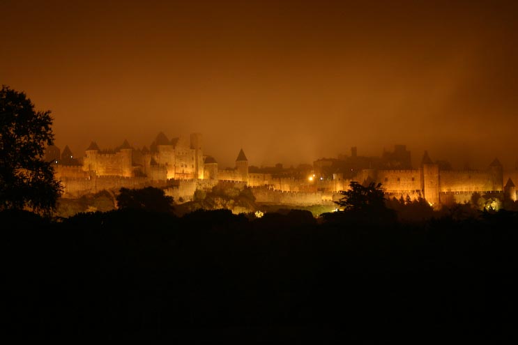 Carcassonne by night