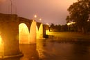 Carcassonne Pont Neuf by night